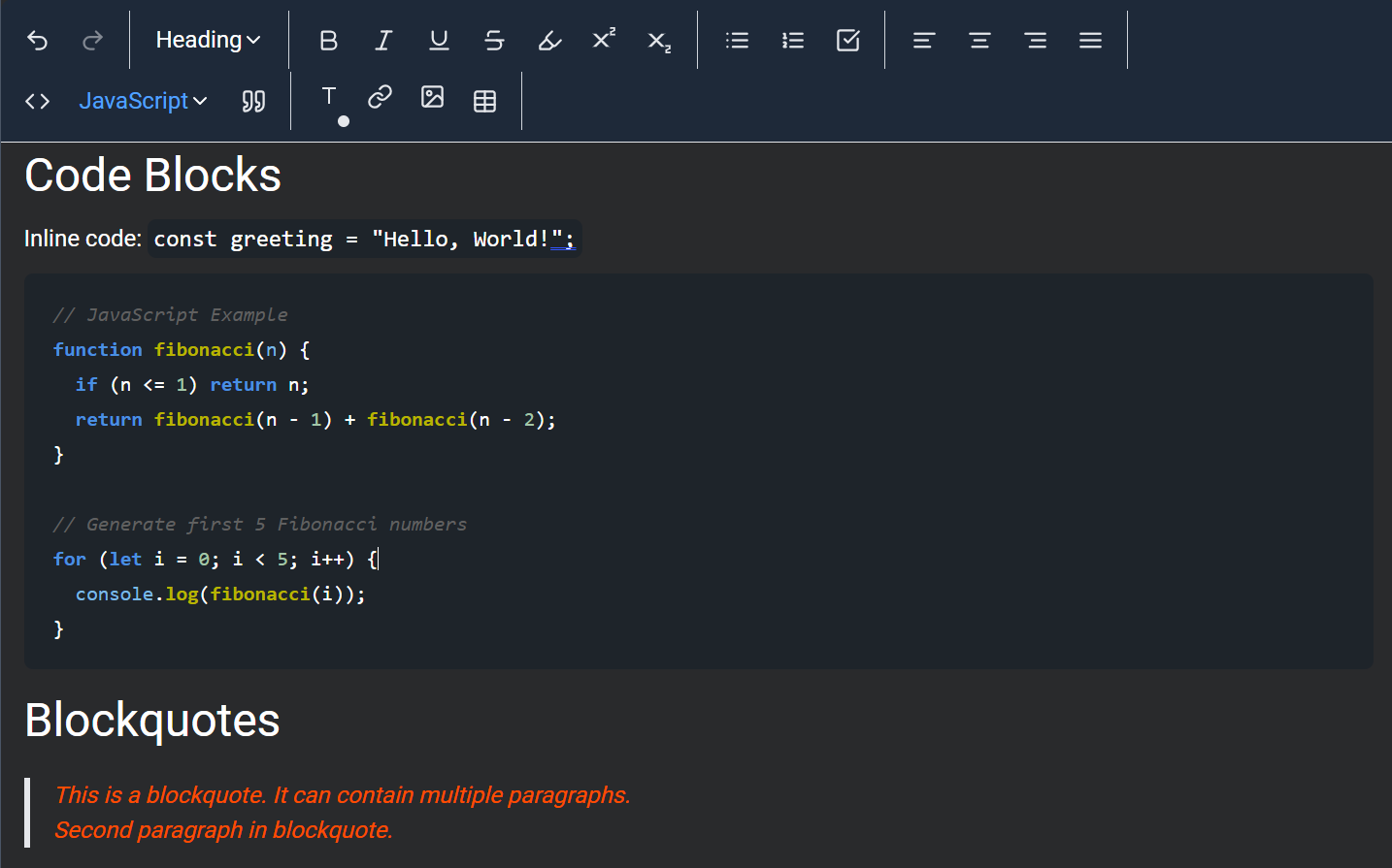 Rich Text Editor NPM Package
